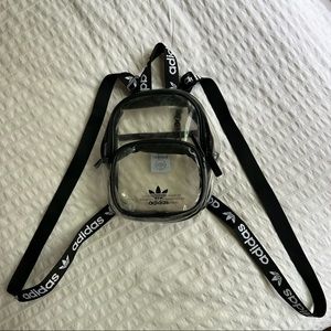 CLEAR ADIDAS MINI BACKPACK